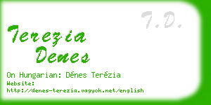 terezia denes business card